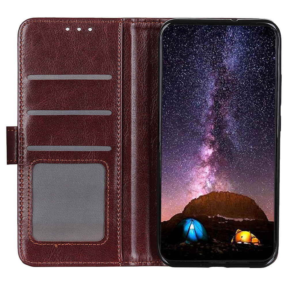 For Huawei nova 11 Flip Wallet Case Crazy Horse Texture PU Leather Stand Phone Cover