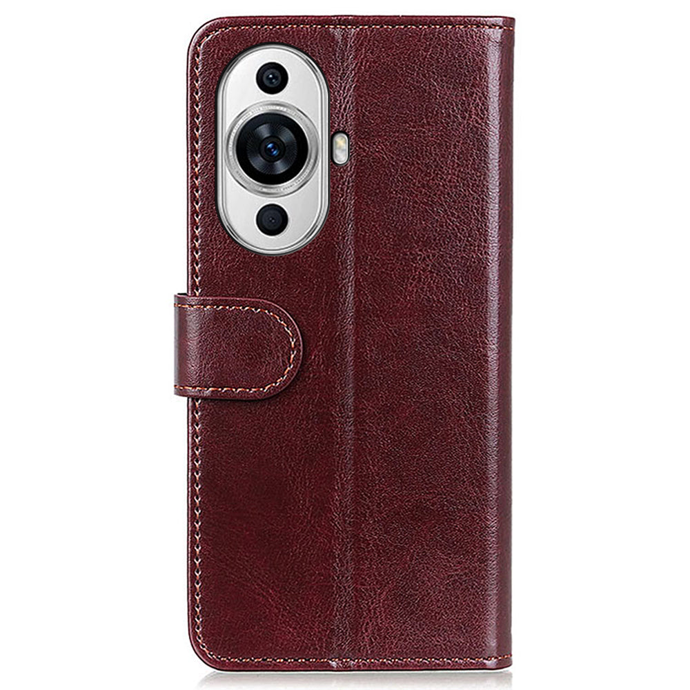 For Huawei nova 11 Flip Wallet Case Crazy Horse Texture PU Leather Stand Phone Cover