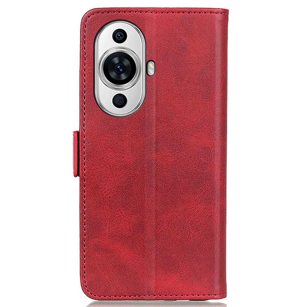 For Huawei nova 11 Dustproof Cell Phone Cover Cowhide Texture PU Leather Wallet Stand Phone Case Shell