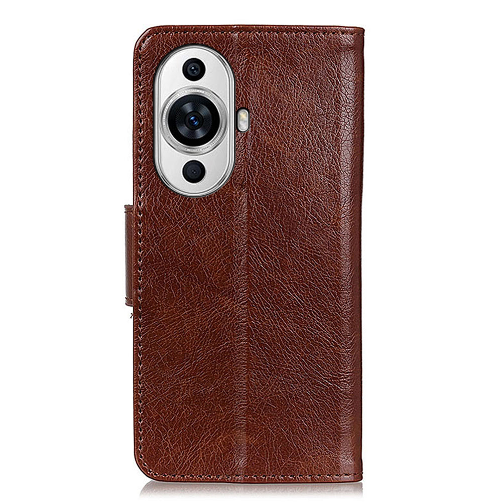 For Huawei nova 11 Nappa Texture Protective Cover Split Leather Wallet Stand Phone Case