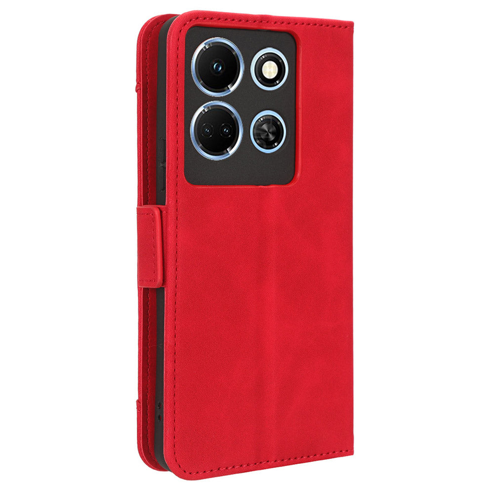 For Infinix Note 30 4G / X6833B / X6716B Anti-Scratch PU Leather Case Wallet Phone Stand Cover with Multiple Card Slots