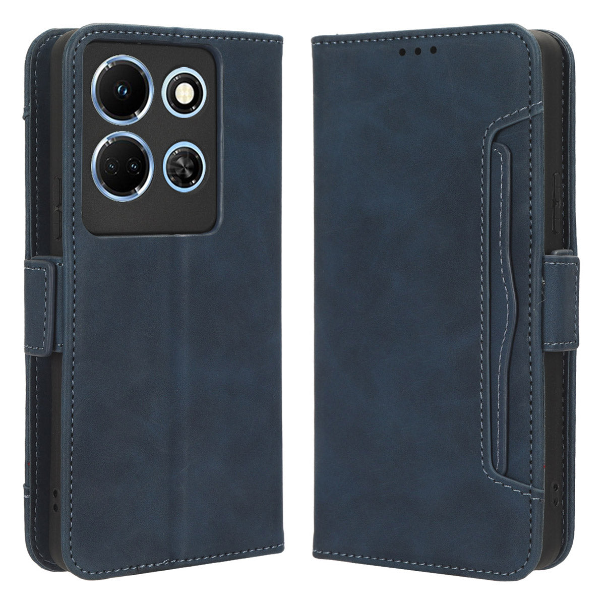 For Infinix Note 30 4G / X6833B / X6716B Anti-Scratch PU Leather Case Wallet Phone Stand Cover with Multiple Card Slots