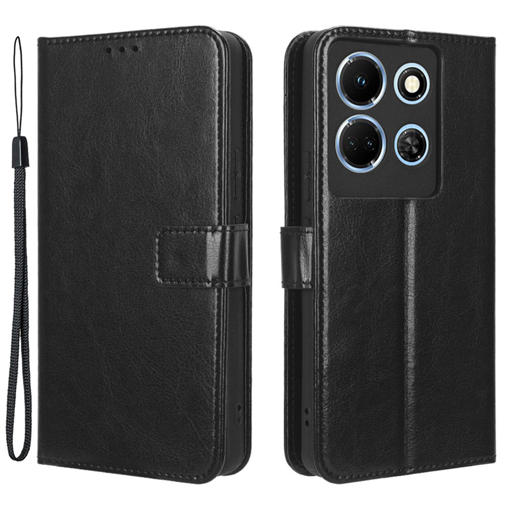 For Infinix Note 30 4G X6833B / X6716B Crazy Horse Texture Stand Case Leather Wallet Phone Cover