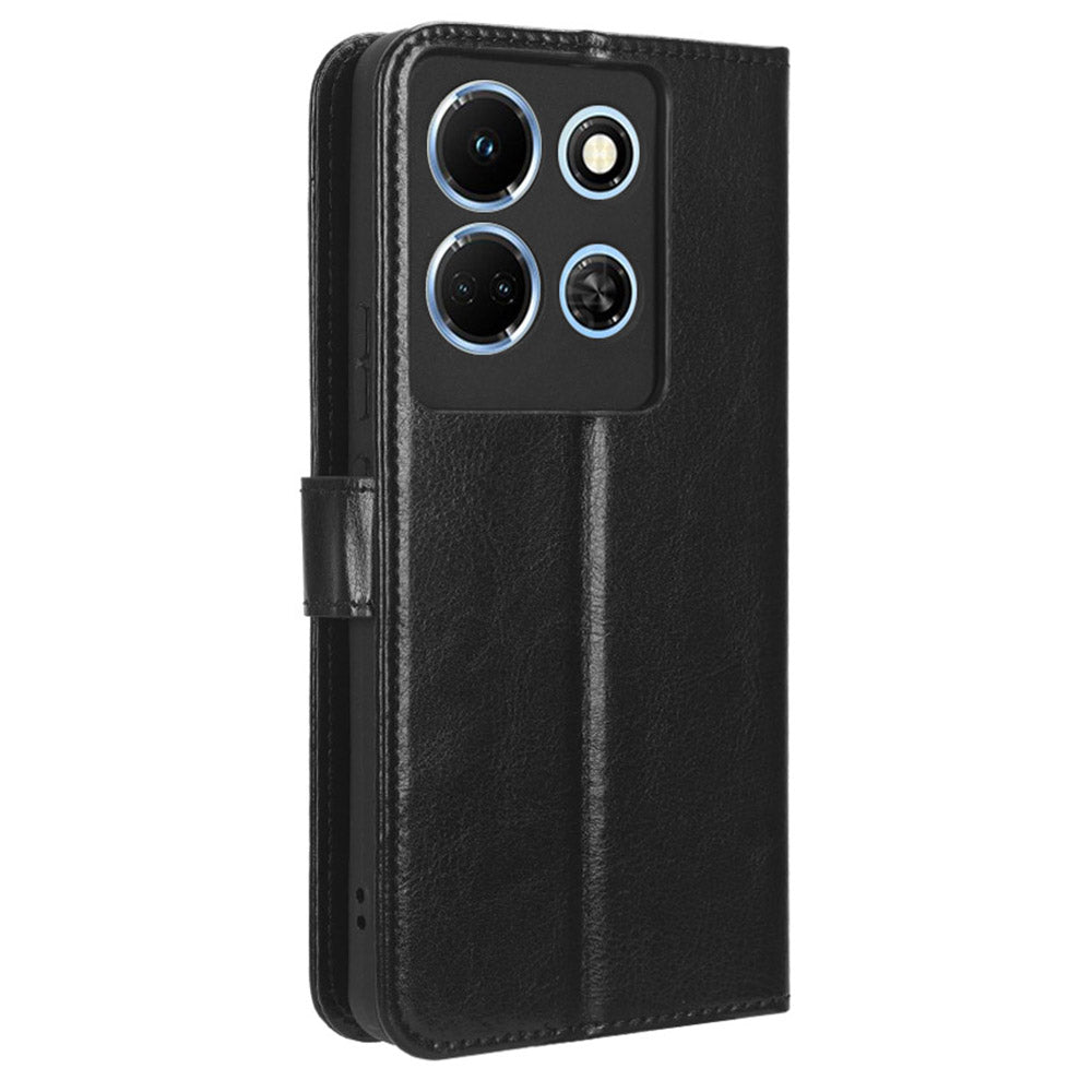 For Infinix Note 30 4G X6833B / X6716B Crazy Horse Texture Stand Case Leather Wallet Phone Cover