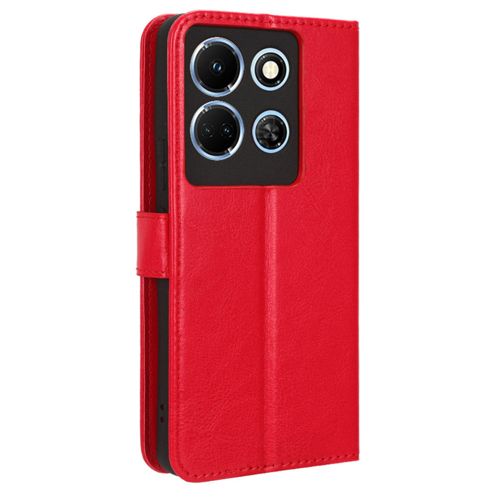 For Infinix Note 30 4G X6833B / X6716B Crazy Horse Texture Stand Case Leather Wallet Phone Cover