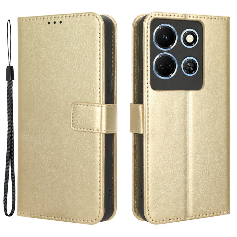 For Infinix Note 30 4G X6833B / X6716B Crazy Horse Texture Stand Case Leather Wallet Phone Cover