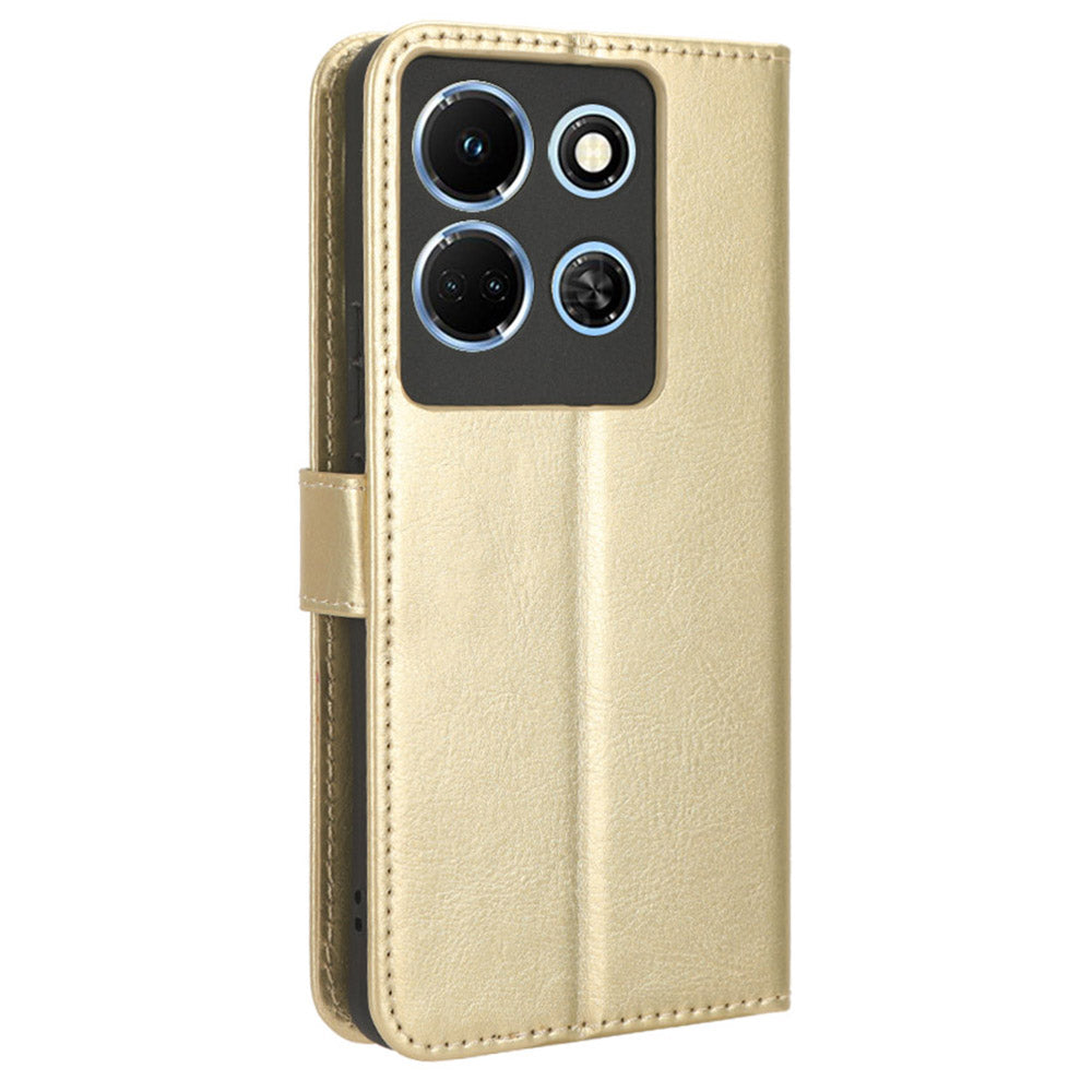 For Infinix Note 30 4G X6833B / X6716B Crazy Horse Texture Stand Case Leather Wallet Phone Cover