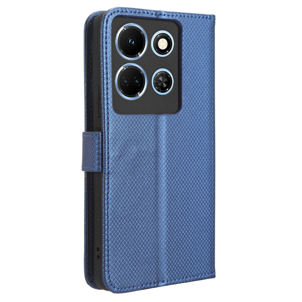 For Infinix Note 30 4G / X6833B / X6716B Wallet Shockproof Phone Case Diamond Texture PU Leather Stand Cover