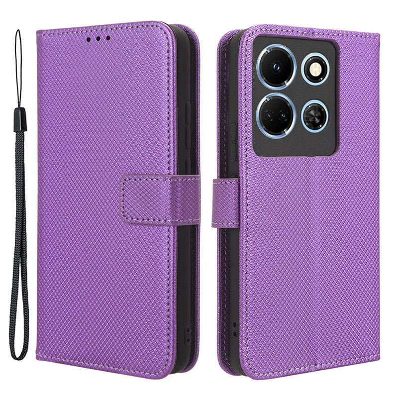 For Infinix Note 30 4G / X6833B / X6716B Wallet Shockproof Phone Case Diamond Texture PU Leather Stand Cover