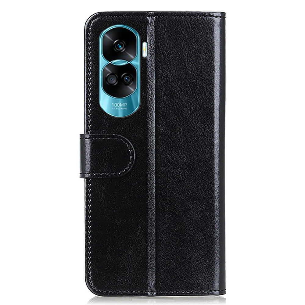 For Honor 90 Lite 5G / X50i PU Leather Cell Phone Case Stand Crazy Horse Texture Cover Wallet
