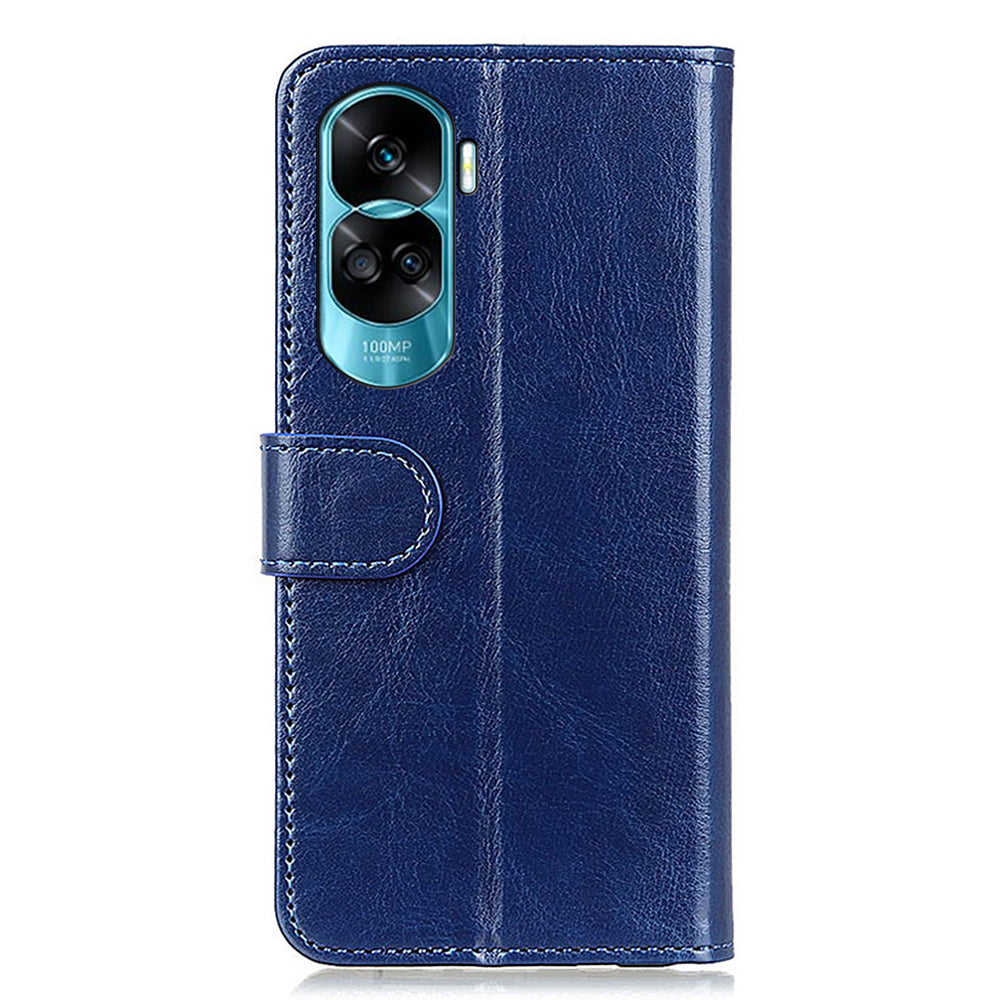 For Honor 90 Lite 5G / X50i PU Leather Cell Phone Case Stand Crazy Horse Texture Cover Wallet
