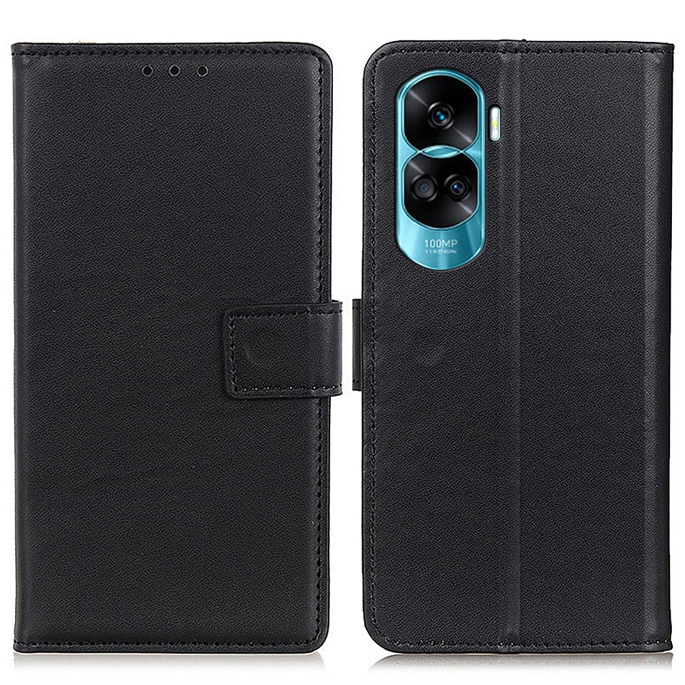 For Honor 90 Lite 5G / X50i Dustproof Cover Shockproof Wallet Stand Textured PU Leather Phone Case