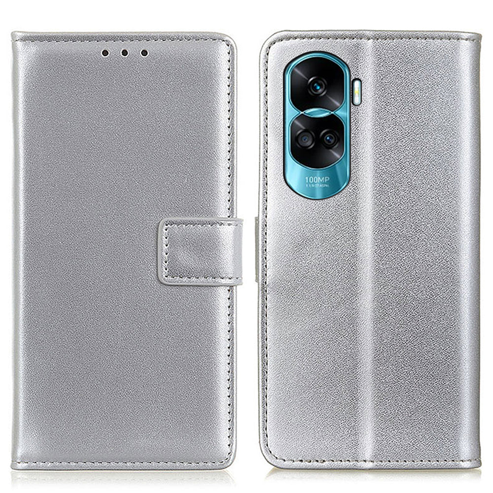 For Honor 90 Lite 5G / X50i Dustproof Cover Shockproof Wallet Stand Textured PU Leather Phone Case