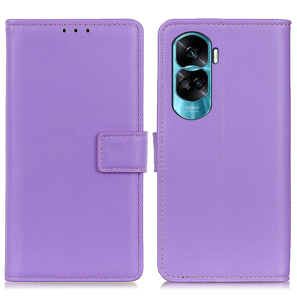For Honor 90 Lite 5G / X50i Dustproof Cover Shockproof Wallet Stand Textured PU Leather Phone Case