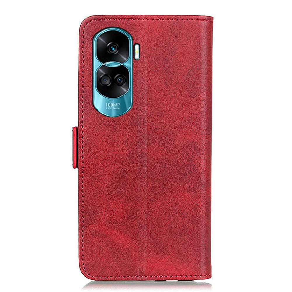 For Honor 90 Lite 5G / X50i Multifunction Wallet Case Cowhide Texture PU Leather Phone Stand Cover