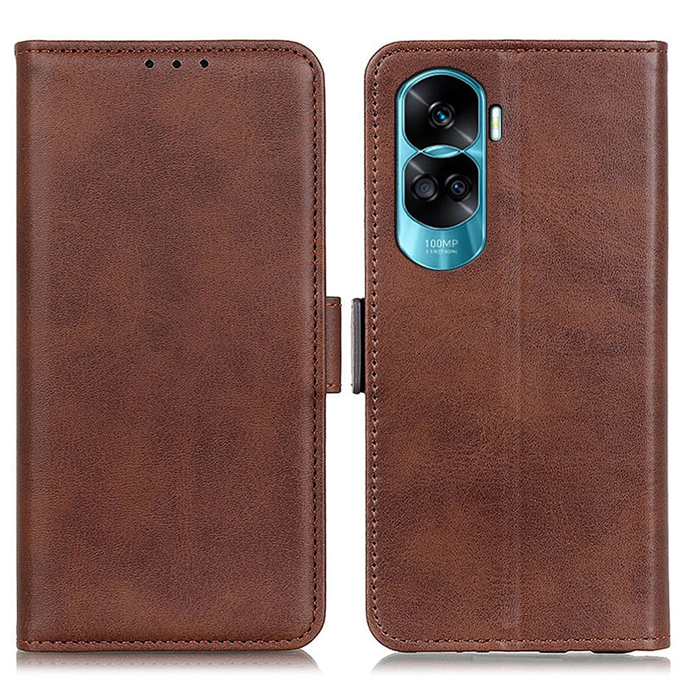 For Honor 90 Lite 5G / X50i Multifunction Wallet Case Cowhide Texture PU Leather Phone Stand Cover