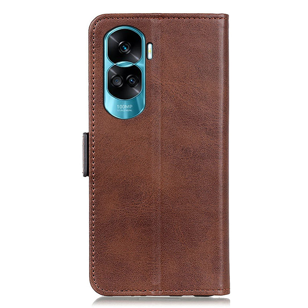 For Honor 90 Lite 5G / X50i Multifunction Wallet Case Cowhide Texture PU Leather Phone Stand Cover