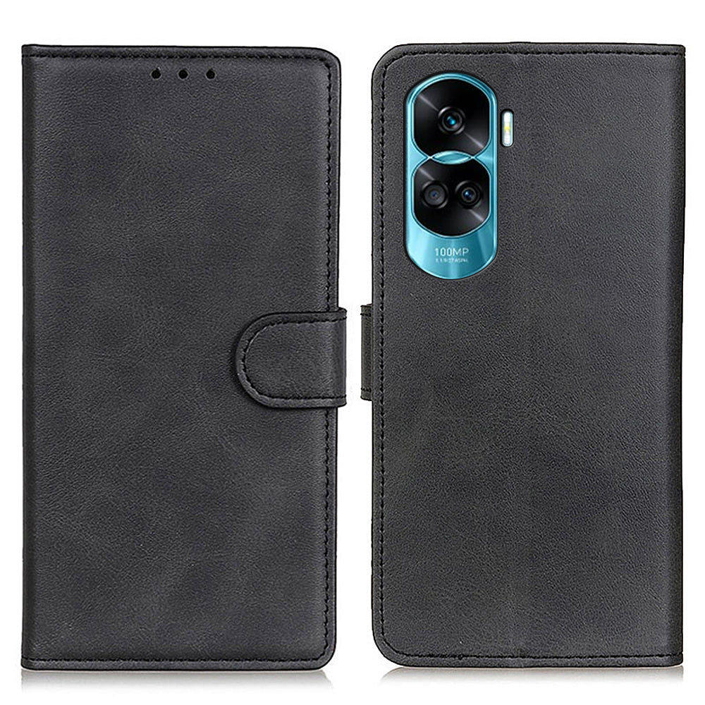 For Honor 90 Lite 5G / X50i Anti-Scratch PU Leather Phone Case Cowhide Texture Stand Wallet Shell Cover