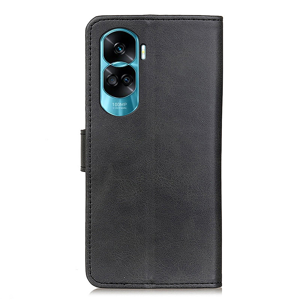 For Honor 90 Lite 5G / X50i Anti-Scratch PU Leather Phone Case Cowhide Texture Stand Wallet Shell Cover