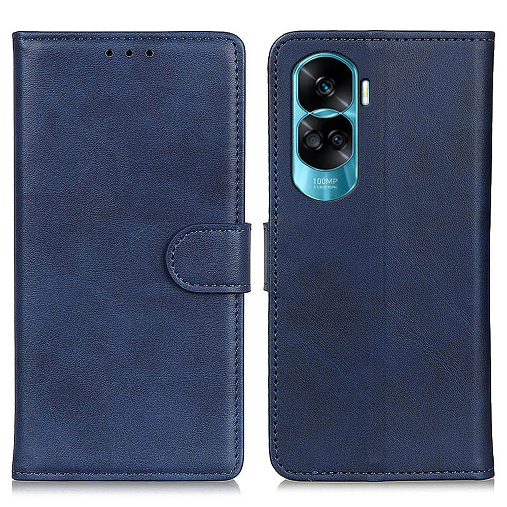 For Honor 90 Lite 5G / X50i Anti-Scratch PU Leather Phone Case Cowhide Texture Stand Wallet Shell Cover