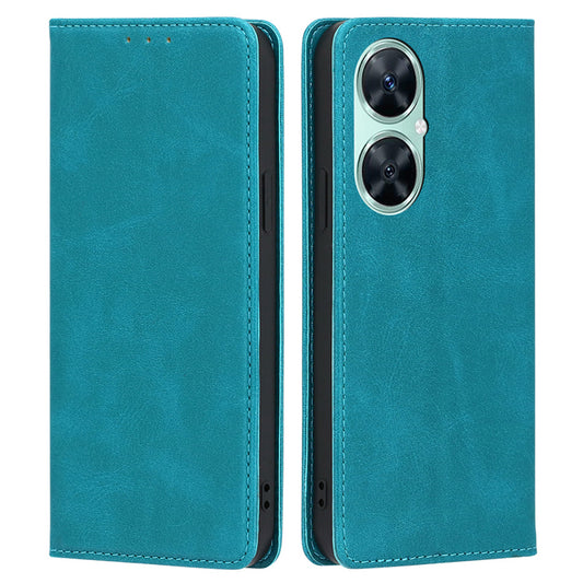 For Huawei Enjoy 60 Pro / Nova 11i / Maimang 20 Slim-Fit Calf Texture Leather Shell Stand Wallet Phone Case Cover