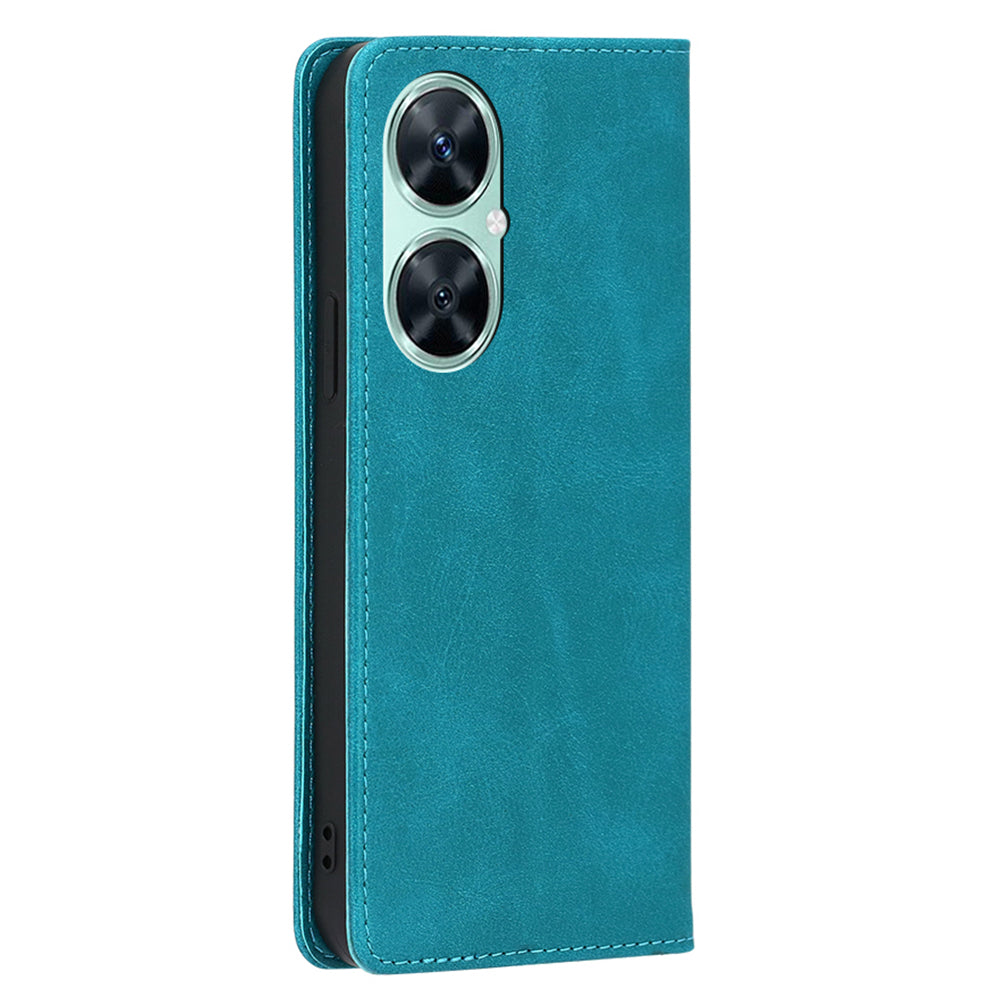 For Huawei Enjoy 60 Pro / Nova 11i / Maimang 20 Slim-Fit Calf Texture Leather Shell Stand Wallet Phone Case Cover