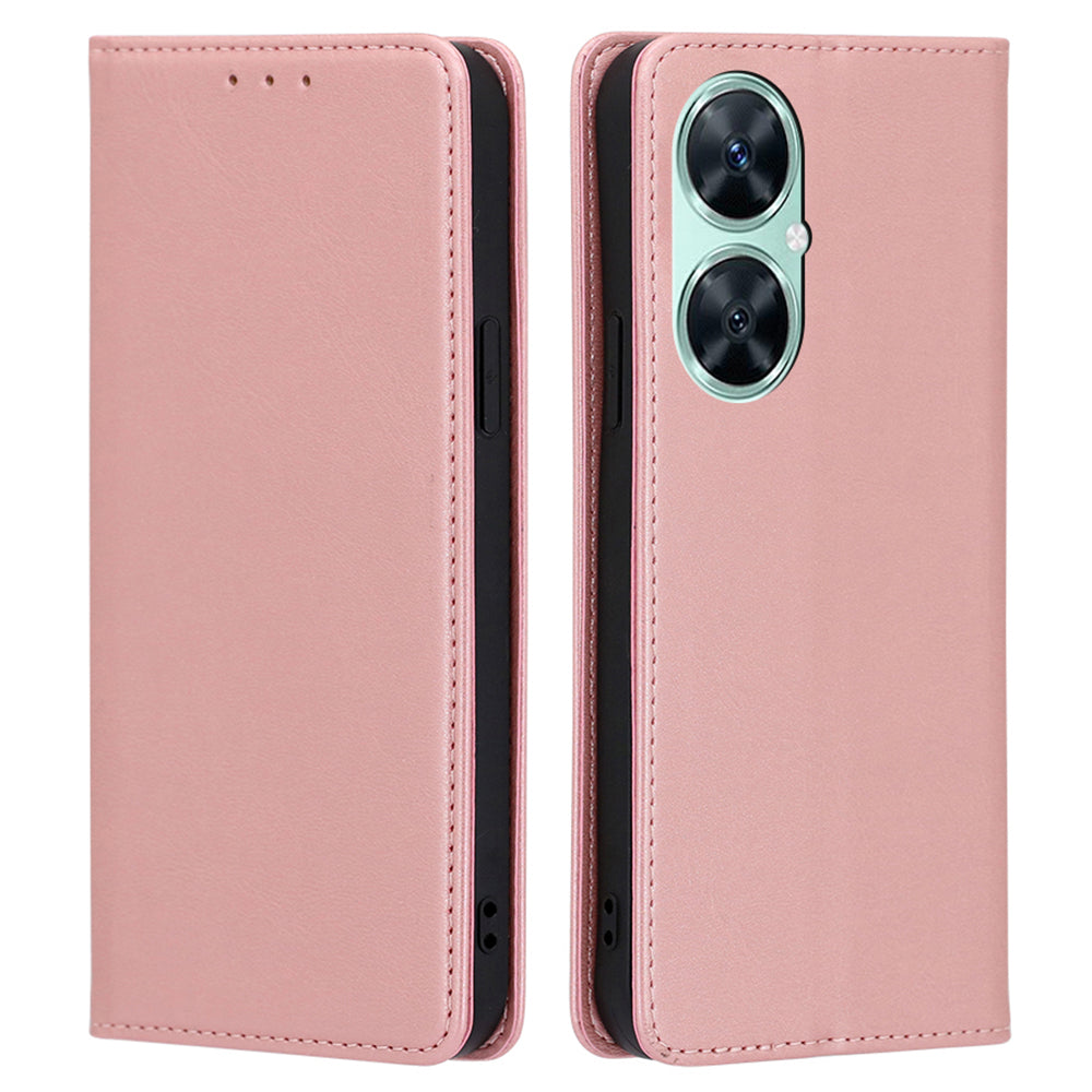 For Huawei Enjoy 60 Pro / Nova 11i / Maimang 20 Slim-Fit Calf Texture Leather Shell Stand Wallet Phone Case Cover
