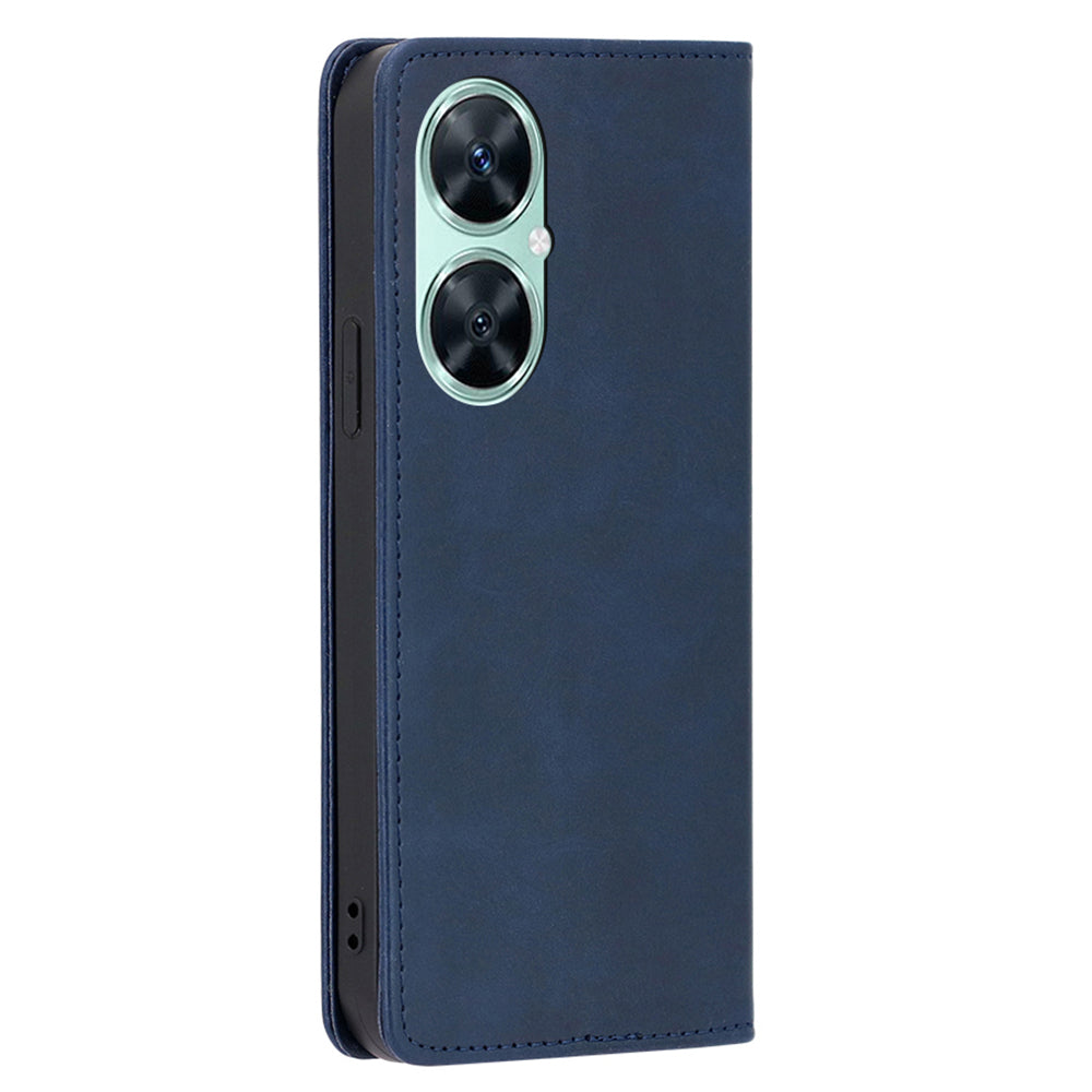 For Huawei Enjoy 60 Pro / Nova 11i / Maimang 20 Slim-Fit Calf Texture Leather Shell Stand Wallet Phone Case Cover