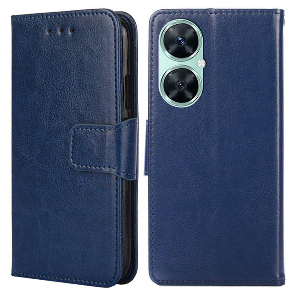 For Huawei Enjoy 60 Pro / Nova 11i / Maimang 20 Wallet Stand Case Anti-scratch Textured PU Leather Phone Cover