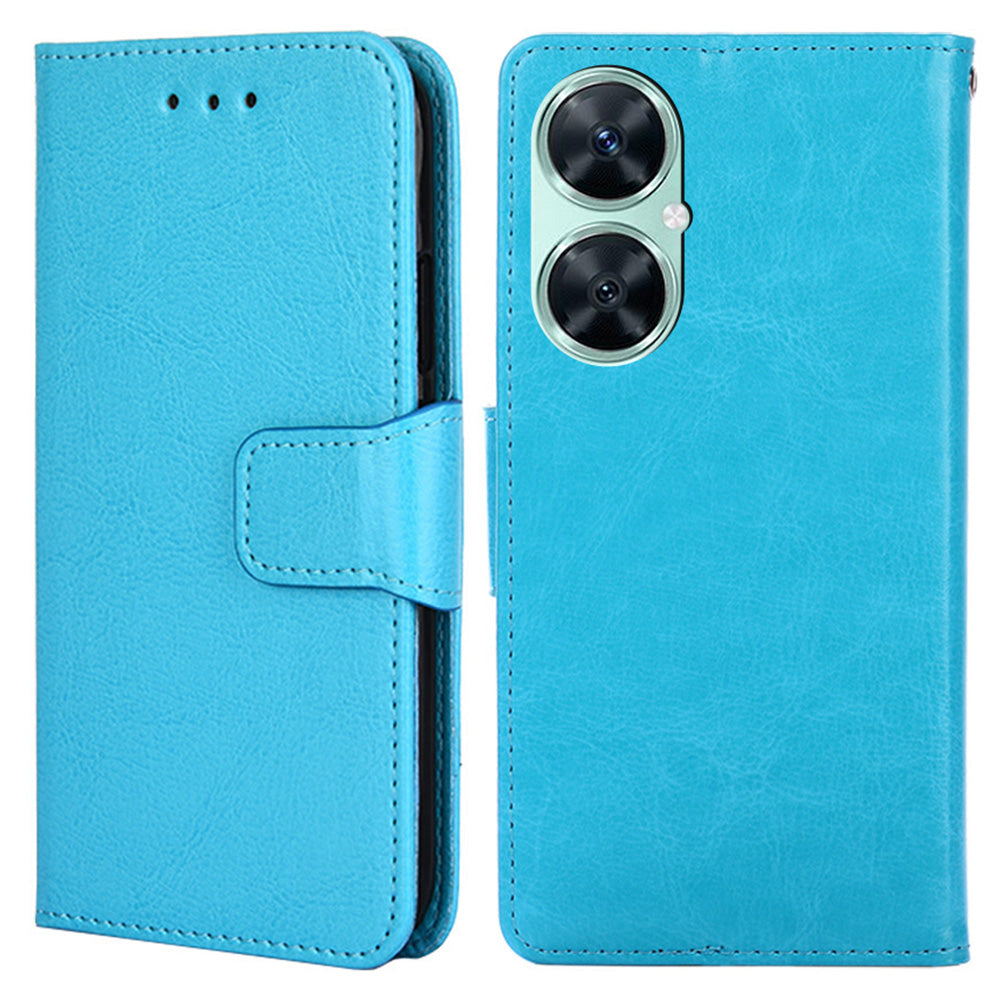 For Huawei Enjoy 60 Pro / Nova 11i / Maimang 20 Wallet Stand Case Anti-scratch Textured PU Leather Phone Cover