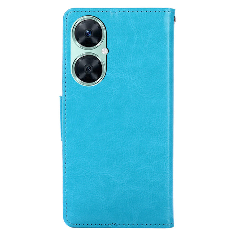 For Huawei Enjoy 60 Pro / Nova 11i / Maimang 20 Wallet Stand Case Anti-scratch Textured PU Leather Phone Cover