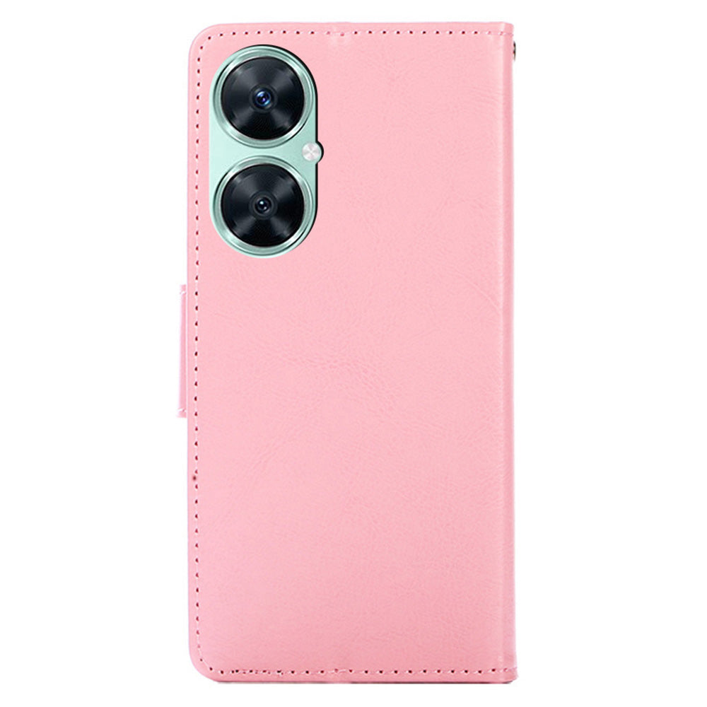 For Huawei Enjoy 60 Pro / Nova 11i / Maimang 20 Wallet Stand Case Anti-scratch Textured PU Leather Phone Cover