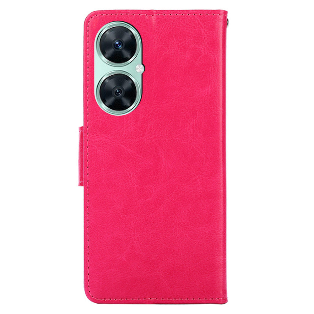 For Huawei Enjoy 60 Pro / Nova 11i / Maimang 20 Wallet Stand Case Anti-scratch Textured PU Leather Phone Cover