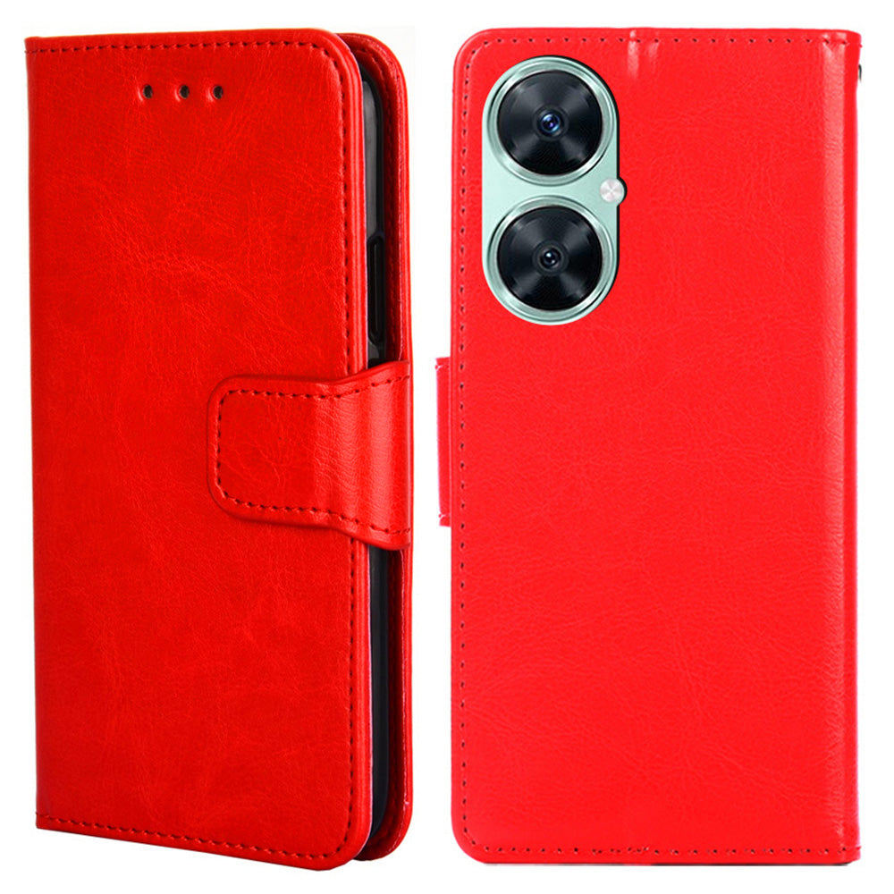 For Huawei Enjoy 60 Pro / Nova 11i / Maimang 20 Wallet Stand Case Anti-scratch Textured PU Leather Phone Cover