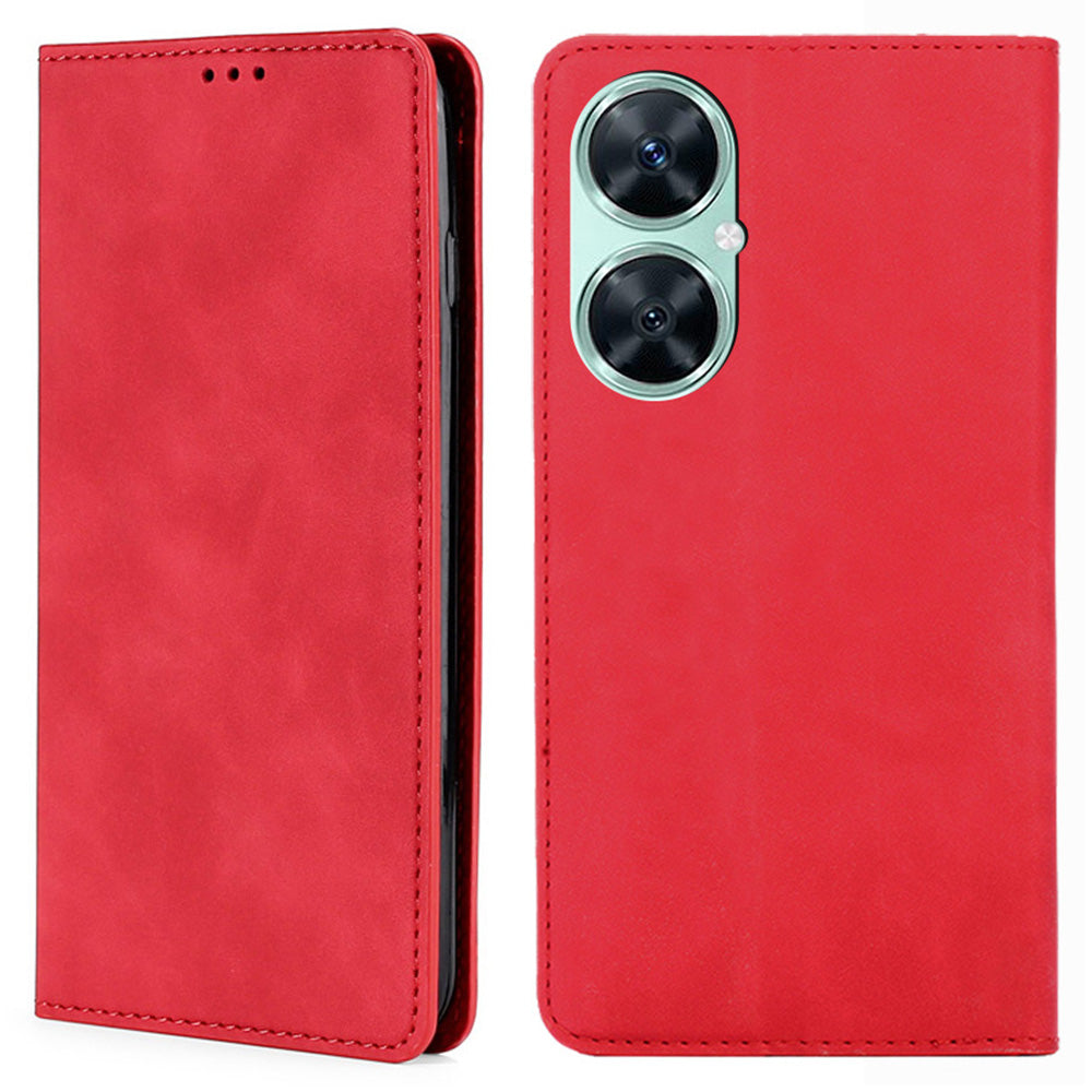 For Huawei Enjoy 60 Pro / Nova 11i / Maimang 20 Card Holder PU Leather Phone Case Skin-touch Phone Stand Cover