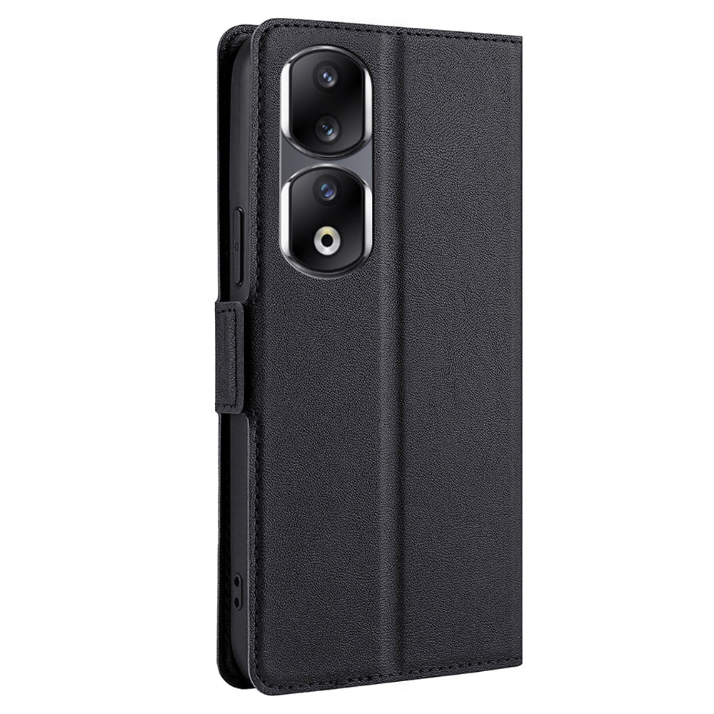 For Honor 90 Pro Phone Stand Case PU Leather Shockproof Card Slot Design Phone Cover
