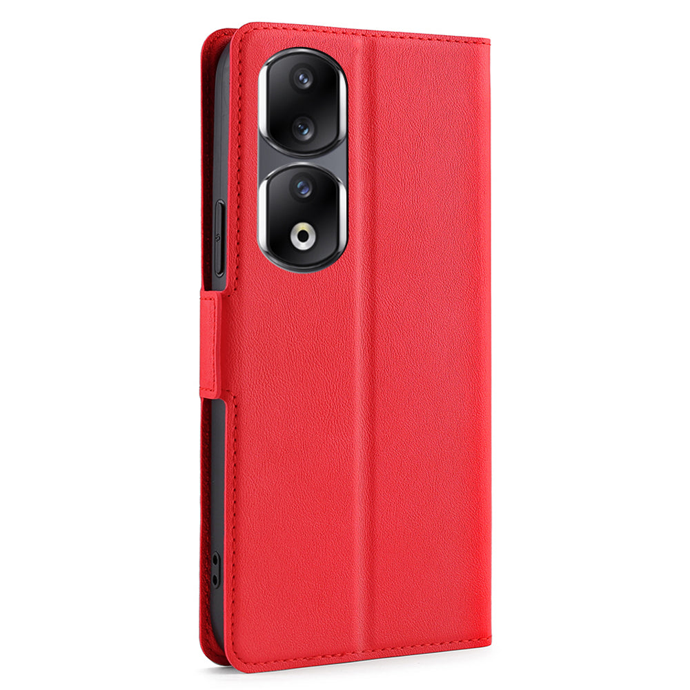 For Honor 90 Pro Phone Stand Case PU Leather Shockproof Card Slot Design Phone Cover
