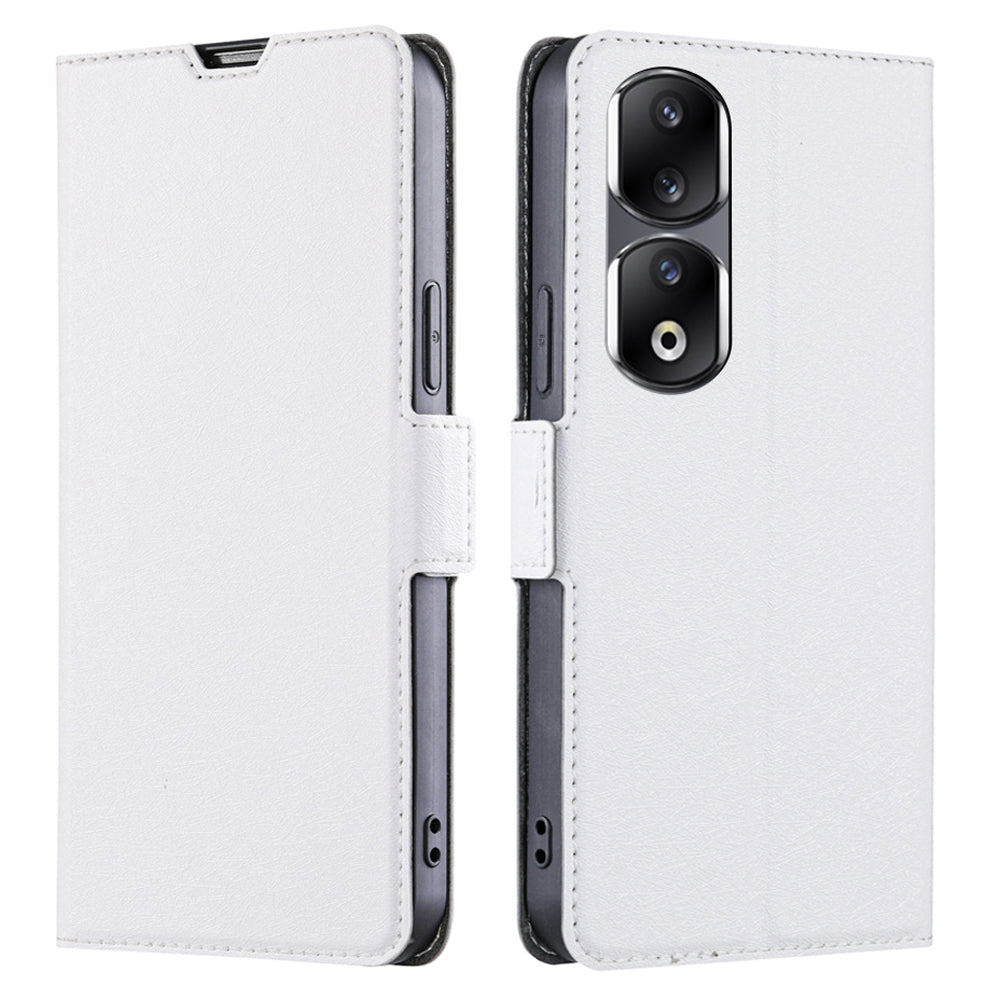 For Honor 90 Pro Phone Stand Case PU Leather Shockproof Card Slot Design Phone Cover