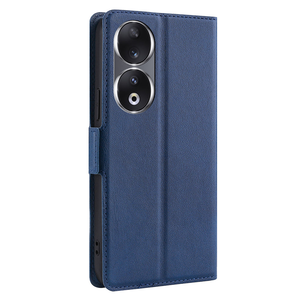 For Honor 90 Cell Phone Case PU Leather Card Slot Design Stand Phone Cover