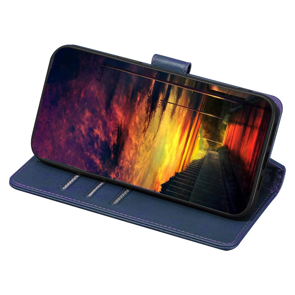 For Huawei Enjoy 60 Pro / Nova 11i / Maimang 20 Leather Shell Cowhide Texture Wallet RFID Blocking Phone Stand Cover
