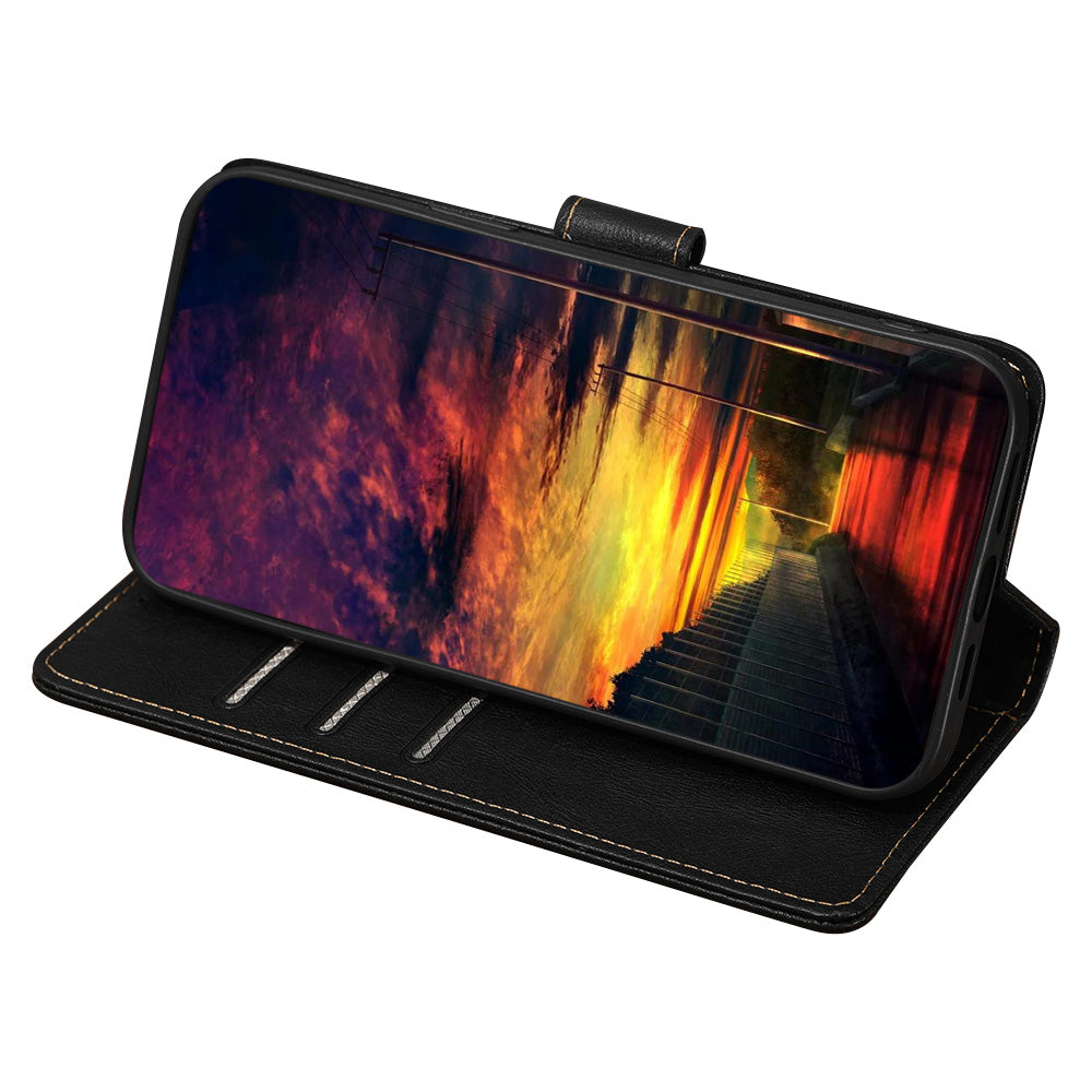 For Huawei Enjoy 60 Pro / Nova 11i / Maimang 20 Leather Shell Cowhide Texture Wallet RFID Blocking Phone Stand Cover