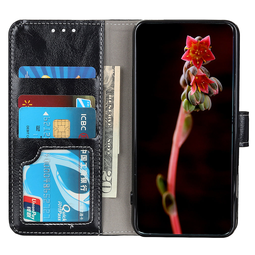 For Honor X50i 5G / 90 Lite 5G Flip Leather Wallet Case Retro Crazy Horse Texture Stand Phone Cover