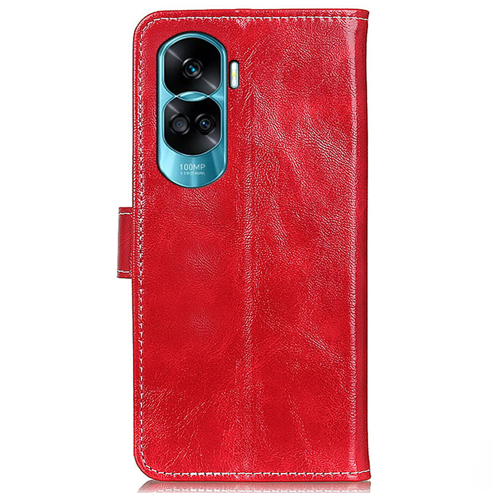 For Honor X50i 5G / 90 Lite 5G Flip Leather Wallet Case Retro Crazy Horse Texture Stand Phone Cover