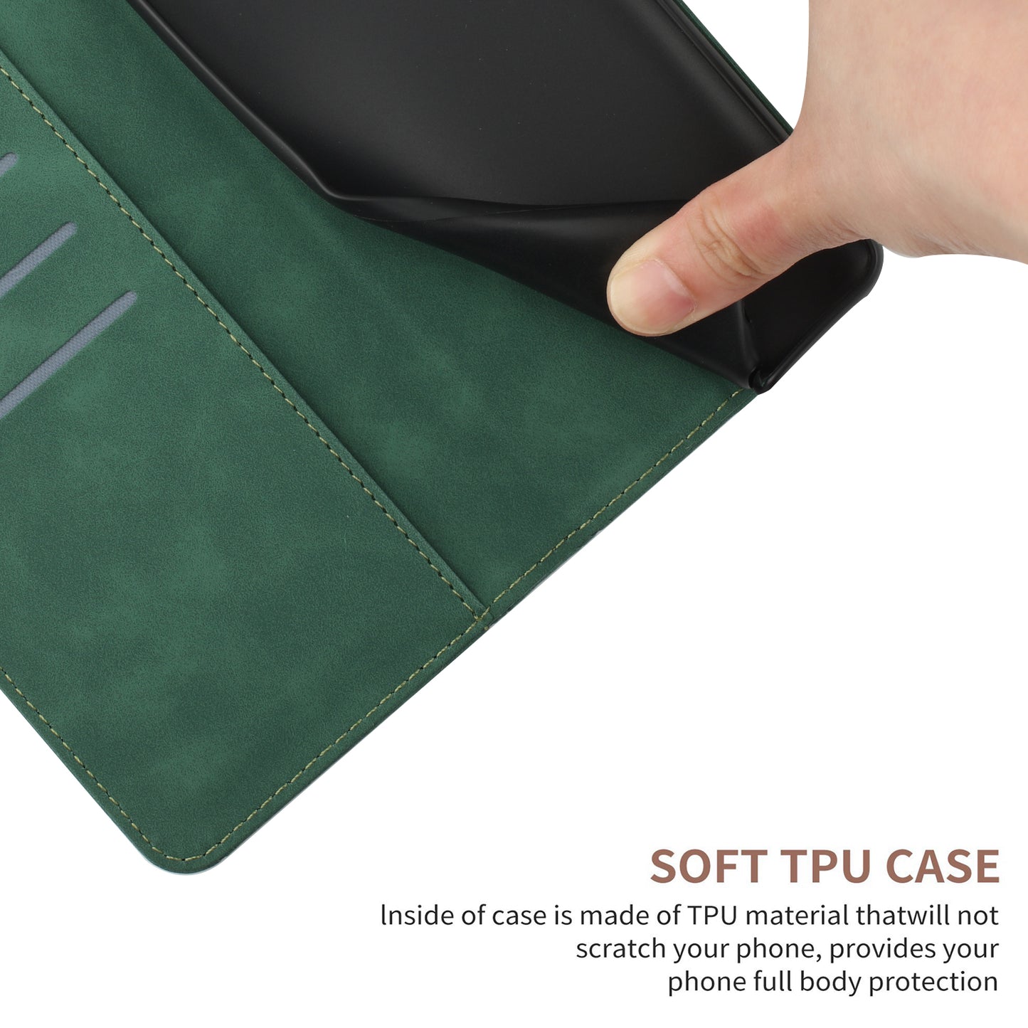 HT05 For Honor 90 Lite 5G / X50i 5G Wallet Leather Phone Case Skin-touch Imprinted Line Stand Cover