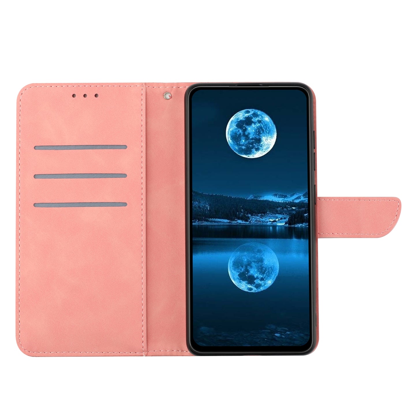 HT05 For Honor 90 Lite 5G / X50i 5G Wallet Leather Phone Case Skin-touch Imprinted Line Stand Cover