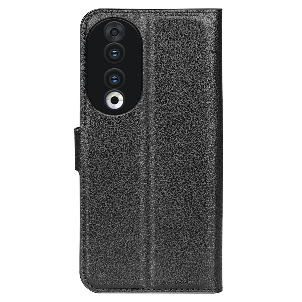 For Honor 90 Wallet Litchi Texture Shell Phone Cover Stand Mobile Phone PU Leather Case