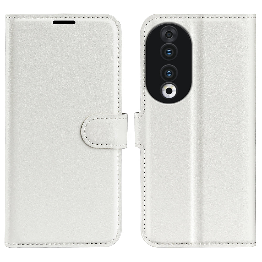 For Honor 90 Wallet Litchi Texture Shell Phone Cover Stand Mobile Phone PU Leather Case