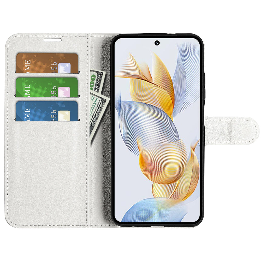For Honor 90 Wallet Litchi Texture Shell Phone Cover Stand Mobile Phone PU Leather Case