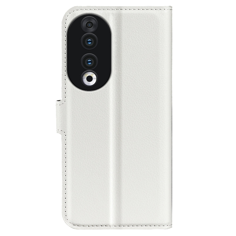For Honor 90 Wallet Litchi Texture Shell Phone Cover Stand Mobile Phone PU Leather Case