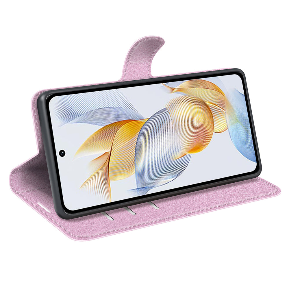 For Honor 90 Wallet Litchi Texture Shell Phone Cover Stand Mobile Phone PU Leather Case